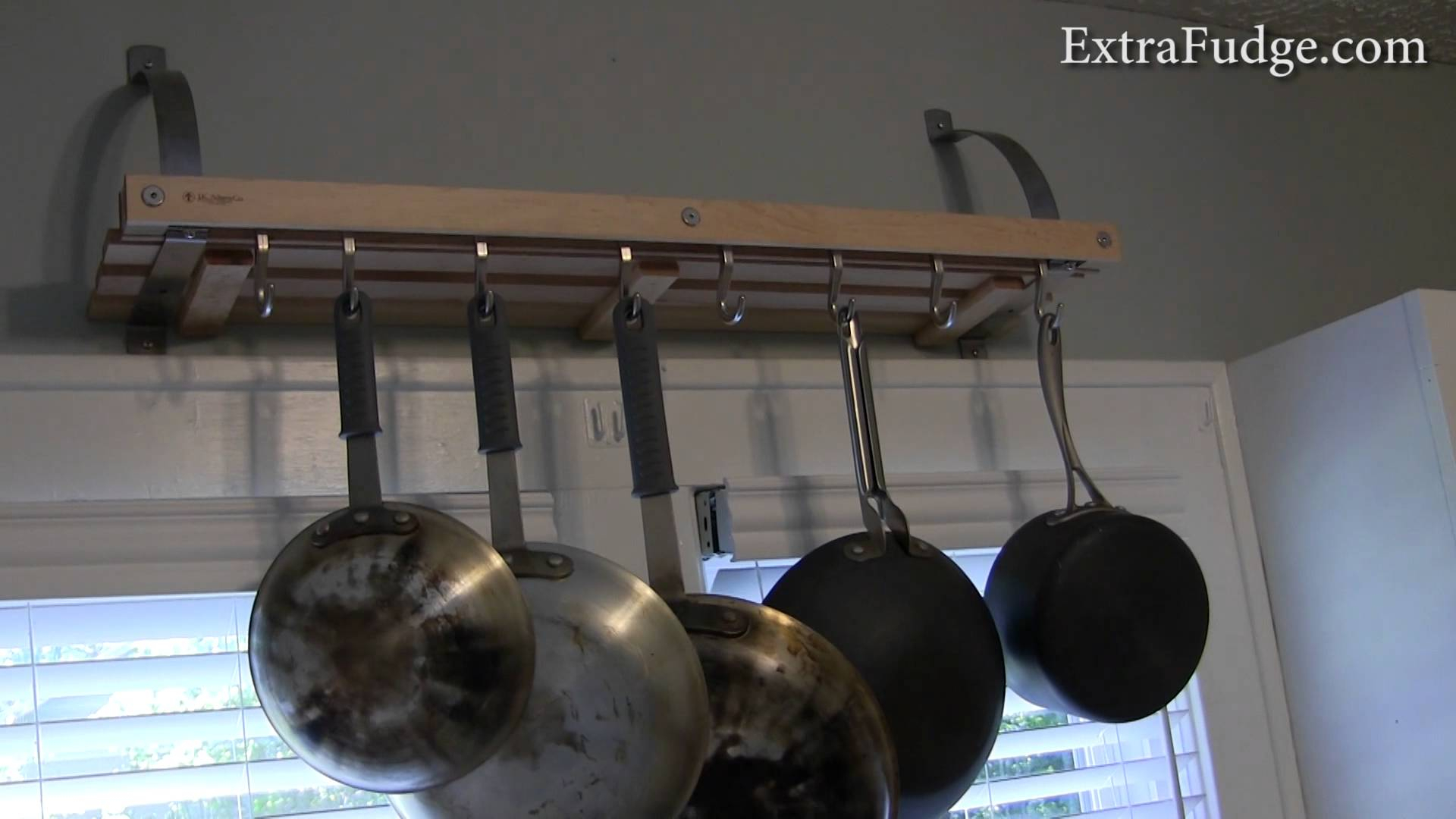 ikea kitchen wall mounted pot rack