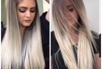 10 best long hairstyles with straight hair – beige &amp; ash color ideas