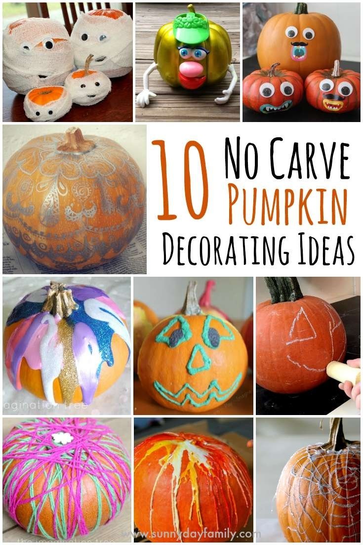10 Beautiful Easy Pumpkin Decorating Ideas Without Carving Pumpkin 2024