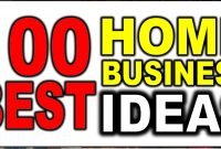 100 work from home business idea's - youtube