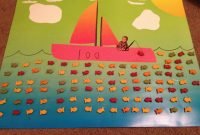 100th day of school project using goldfish and adding my son onto