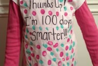 100th day of school shirt idea. super easy. my daughter enjoyed