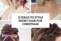 15 ideas to style short hair for christmas - styleoholic