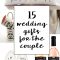 15 sentimental wedding gifts for the couple | creative wedding gifts