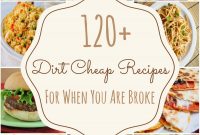 150 dirt cheap recipes for when you are really broke | dirt cheap