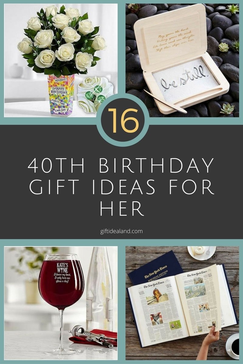 40Th Birthday Gift Ideas Woman Friend 