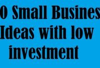 20 small business ideas with low investment - youtube