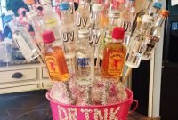 21st alcohol bouquet i made for my best friend! | diy | pinterest