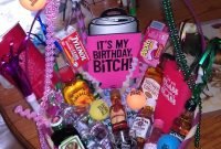 21st birthday basket i want this i love it someone make this for me