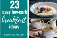 23 easy low carb breakfast ideas - easy, quick and sugar free -