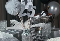 25th anniversary party mason jar centerpiece idea - orientaltrading