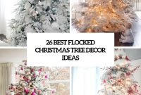 26 best flocked christmas tree décor ideas - digsdigs