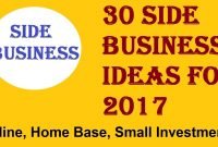 30 side business ideas for 2017 - youtube