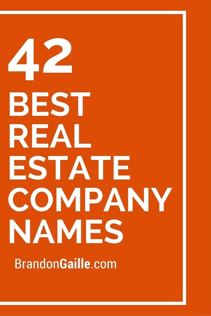 10 Beautiful Real Estate Company Names Ideas 2023