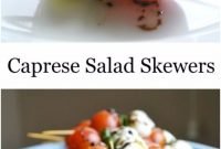 41 last minute party foods | caprese salad skewers, cheap food and