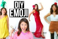 5 diy halloween costumes ideas for girls! emoji ideas! - youtube