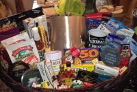 50th birthday gift basket for him | 50th birthday gift basketw