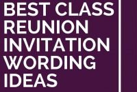 6 best class reunion invitation wording ideas | class reunion