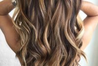 60 looks with caramel highlights on brown and dark brown hair | long