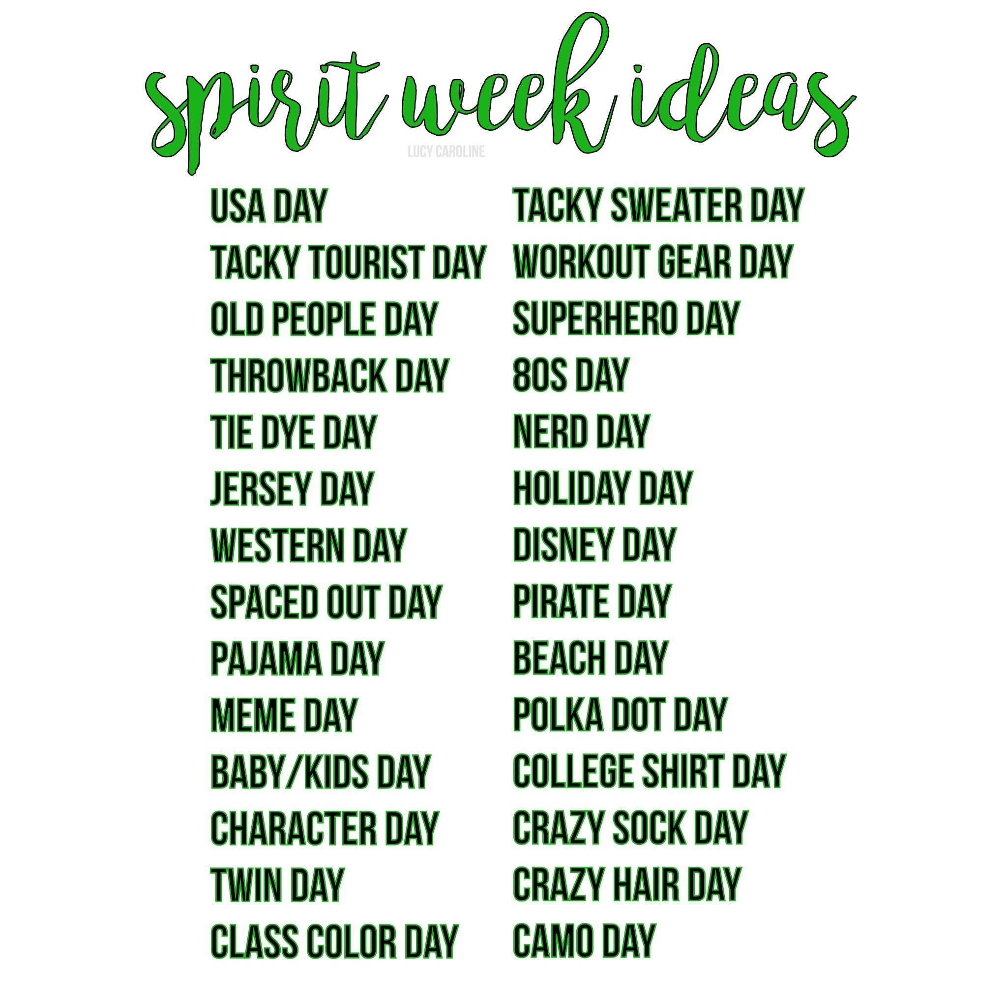 10 Ideal Spirit Week Ideas For Work 2024