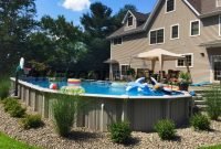 above ground pool landscaping design — stylid homes : above ground