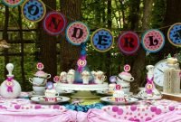 alice in wonderland birthday tea party diy printable package