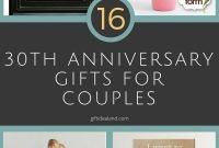 awesome 30th wedding anniversary gift ideas for husband | wedding gifts