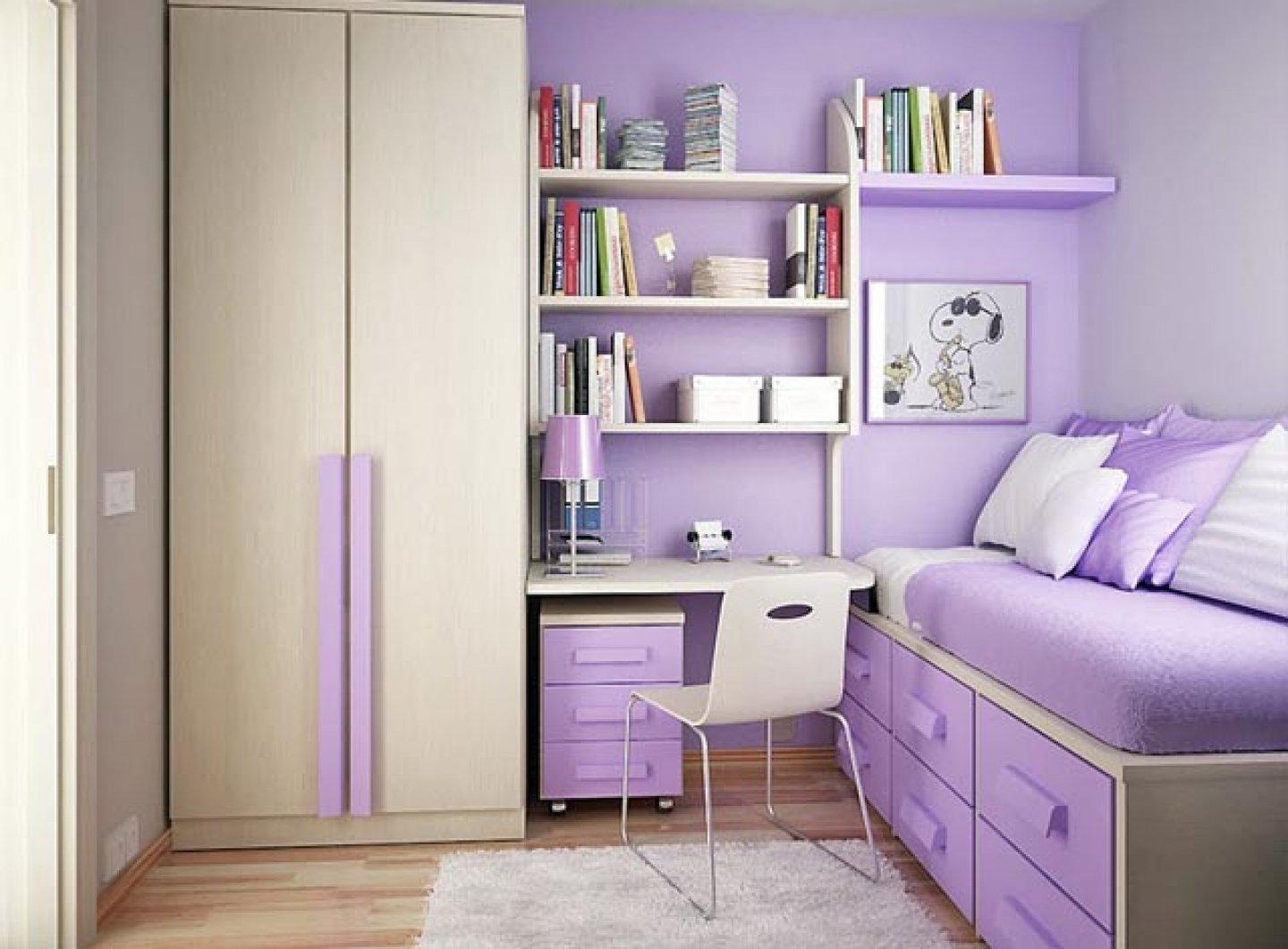 Small Apartment Girls Bedroom Decorating Ideas