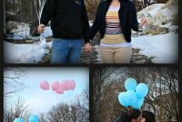 baby gender reveal--i really like this it's super simple but cute