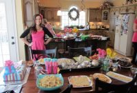 baby shower and gender reveal party food- all of the food was any