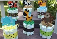 baby shower ideas for my sil 1 jungle theme mini diaper cake baby