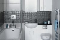 bathroom, : epic small space bathroom decoration using mounted wall