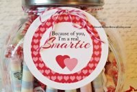 because of you, i'm a smartie valentine's day teacher appreciation