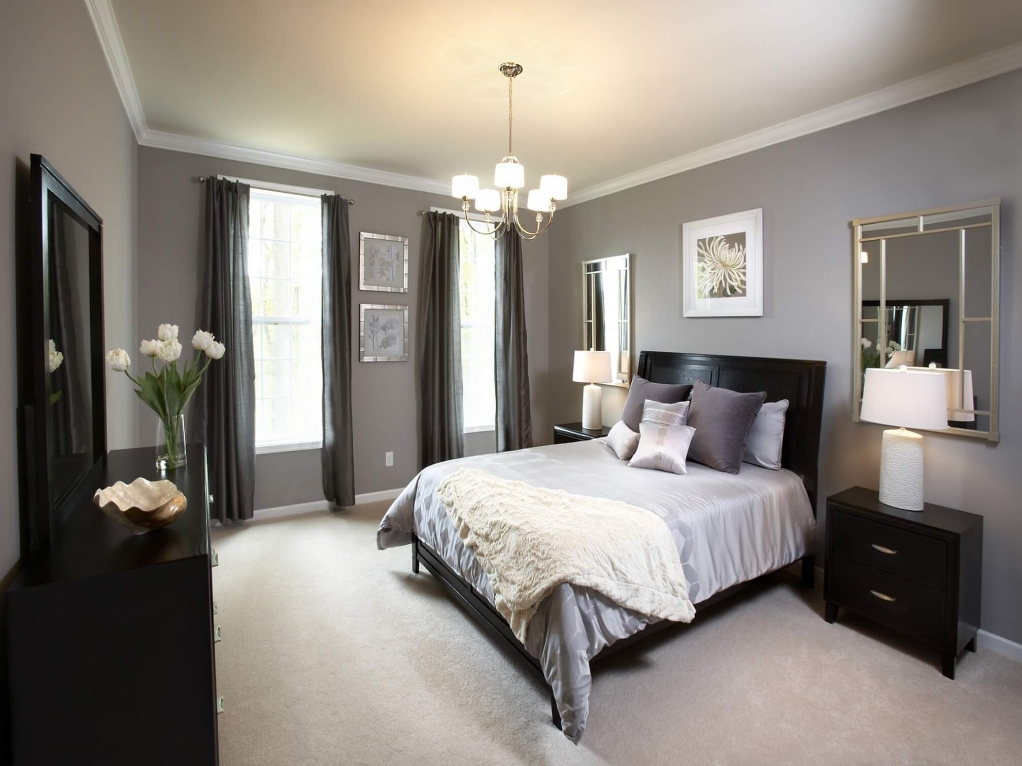 10 Attractive Bedroom Ideas With Black Furniture 2024   Best Purple And Grey Bedroom Ideas With Black Furniture 