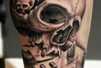 best skull tattoos for men | tattoo half sleeves, tattoo and men arm