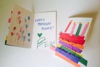 birthday cards madetoddlers. rainbow cake w/construction paper