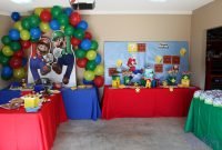 birthday party ideas | backdrops, super mario party and balloon backdrop