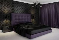 black and purple bedroom decorating ideas • bedroom ideas