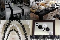 black and white graduation party ideas | father daughter dance decor