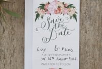 boho floral save the date wedding cardsginger ray