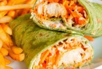 buffalo chicken wraps: a fun and tasty dinner idea! - the weary chef