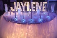 candle ceremony set-up - winter wonderland sweet 16 | winter