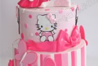 celebrate with cake!: 1st birthday hello kitty tier cake