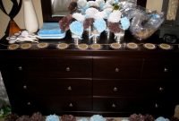 charming brown and baby blue baby shower decorations #6 perfect