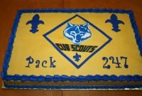 classic sheet cake blue and gold boy scout banquet | blue and gold