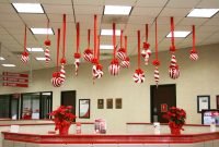 creative inspirational work place christmas decorations | ceiling