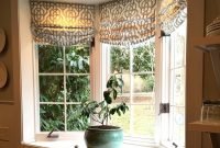 custom roman shades in lacefield imperial bisque fabricthe yard