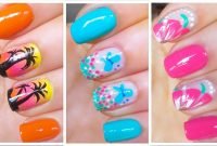 cute summer nail art designs easy tutorial - youtube