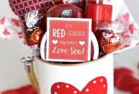 cute valentine's day gift idea: red-iculous basket