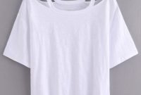 cutout loose-fit white t-shirt | love to wear | pinterest | clothes